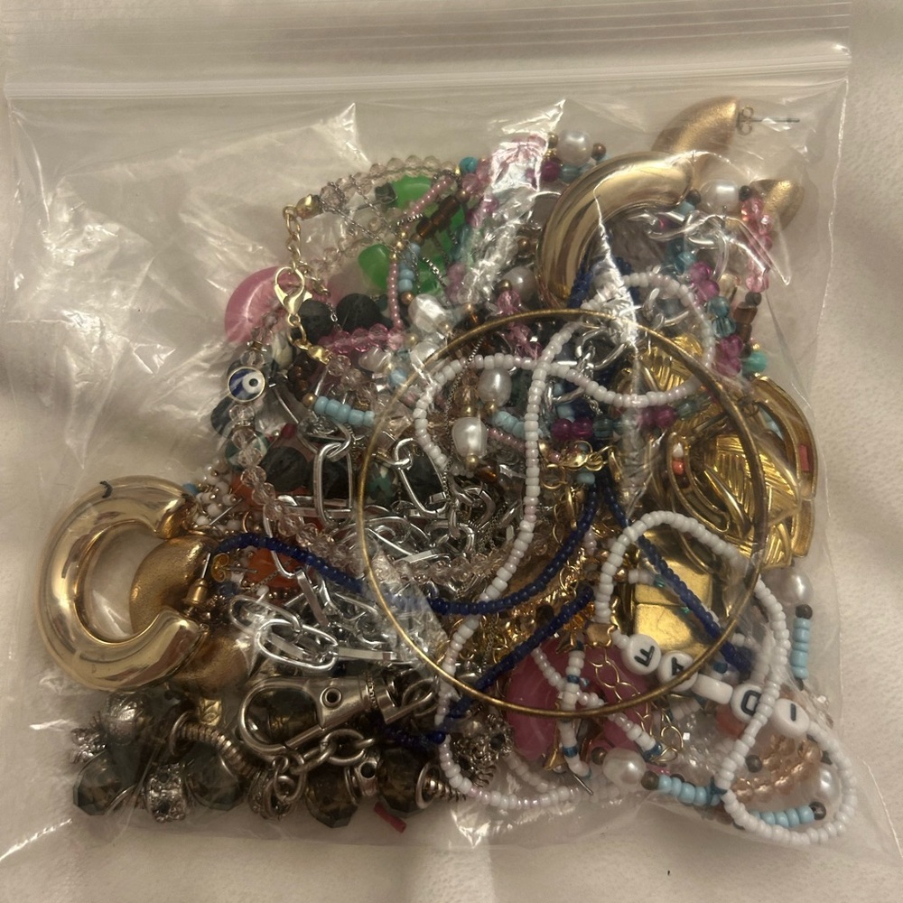 Gold and Silver jewlwery jar